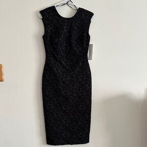 Calvin Klein Black Textured  Dress